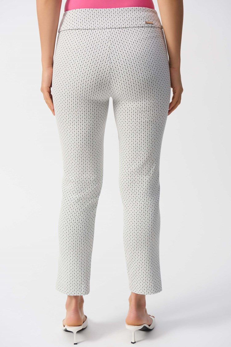 JOSEPH RIBKOFF PANT STYLE 251281 COLOUR WHITE/BLACK