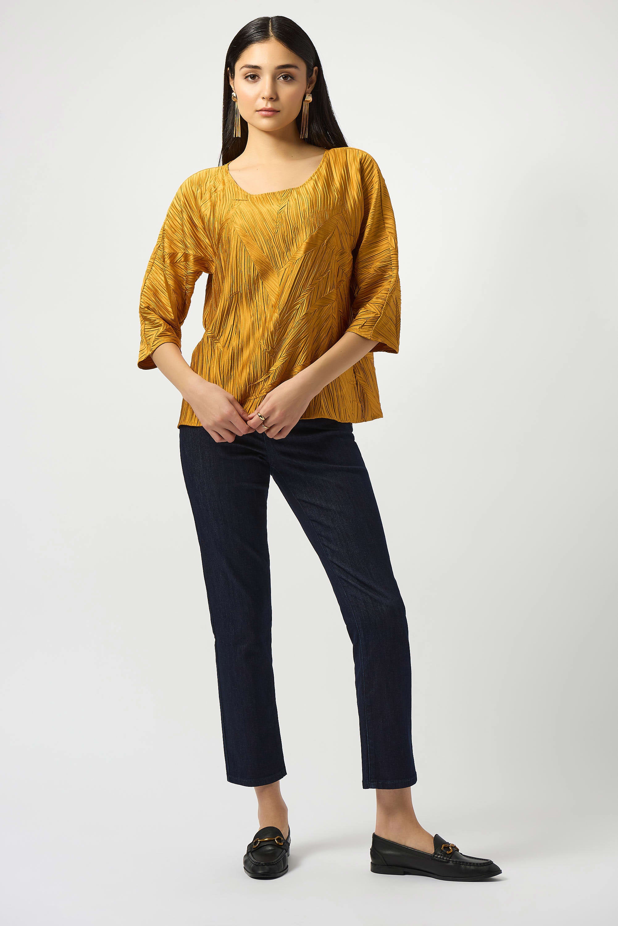 JOSEPH RIBKOFF TROUSERS STYLE 251966F25 COLOUR DARK DENIM BLUE