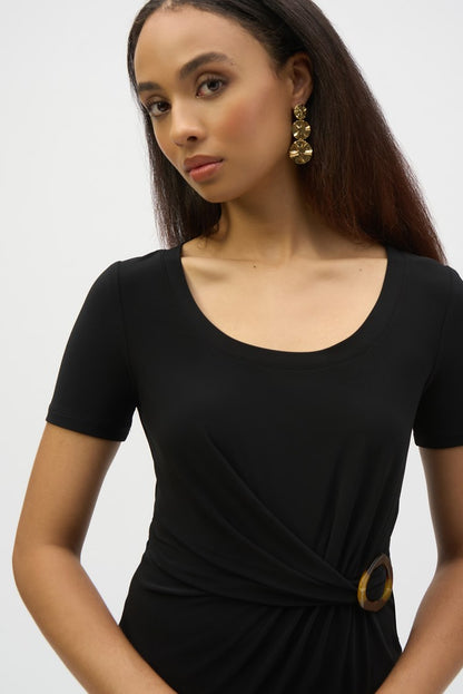 JOSEPH RIBKOFF TOP STYLE 252230 COLOUR BLACK