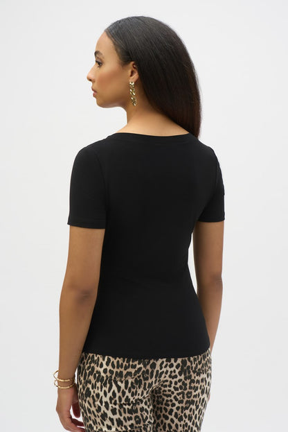 JOSEPH RIBKOFF TOP STYLE 252230 COLOUR BLACK