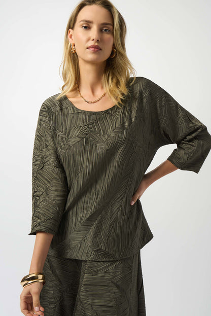 JOSEPH RIBKOFF TOP STYLE 253002 COLOUR AVOCADO