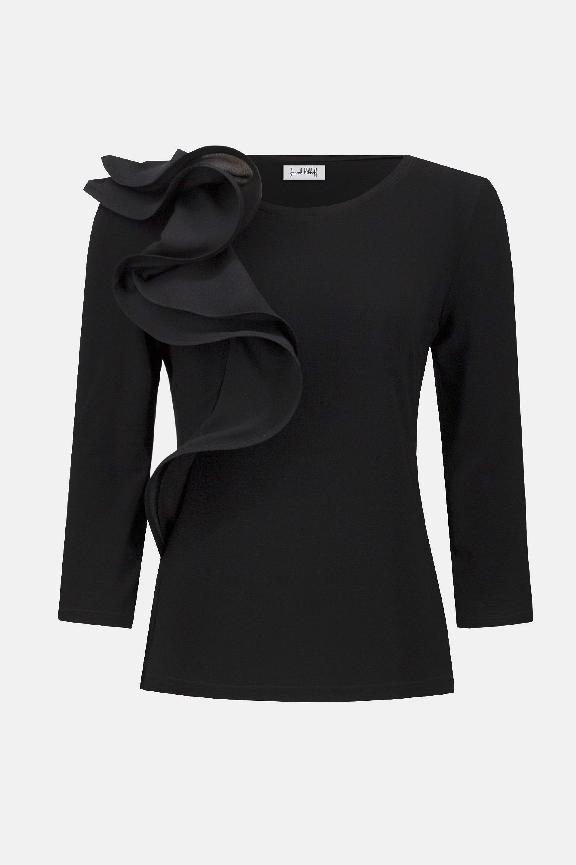 JOSEPH RIBKOFF TOP STYLE 253047 COLOUR BLACK