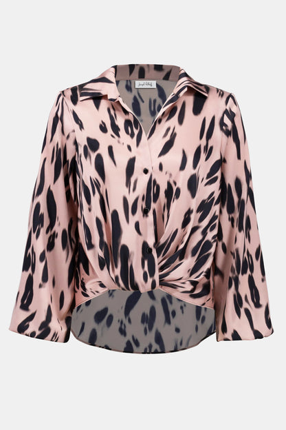 JOSEPH RIBKOFF TOP STYLE 253059 COLOUR PINK/BLACK