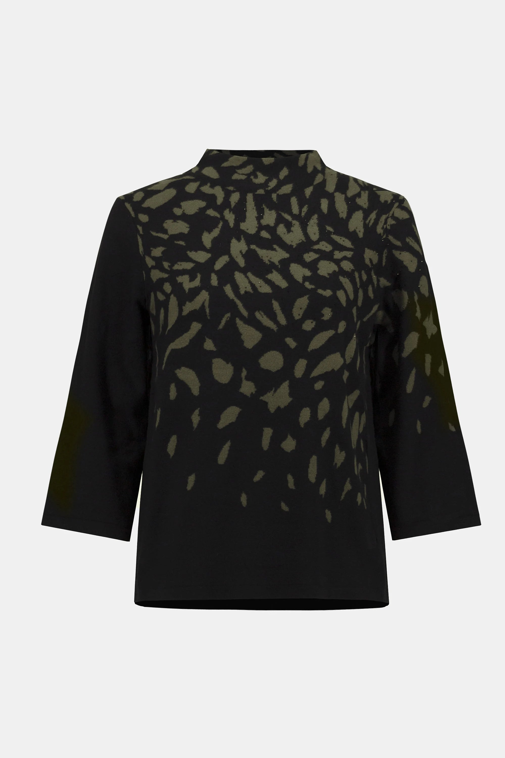 JOSEPH RIBKOFF TOP STYLE 253912 COLOUR BLACK/AVOCADO