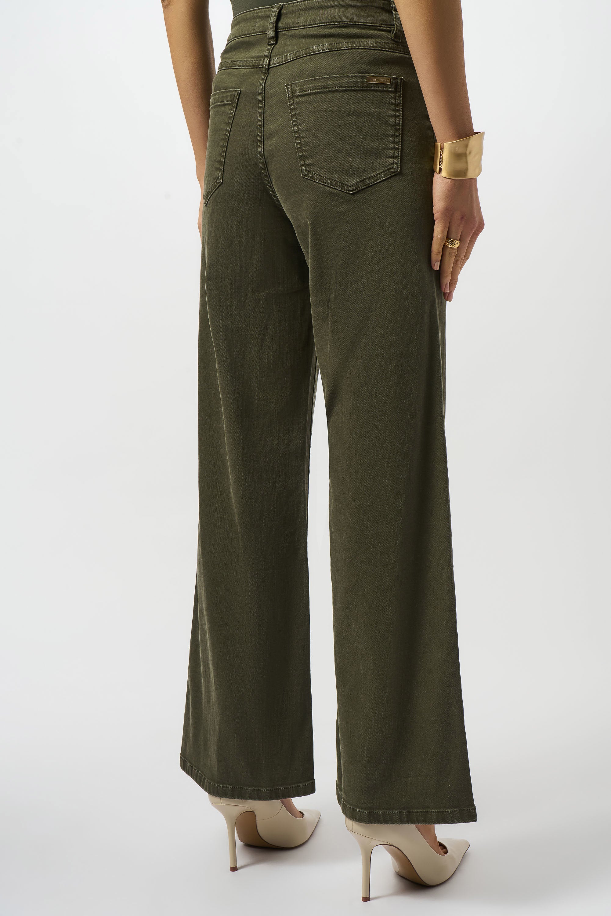 JOSEPH RIBKOFF TROUSERS STYLE 253950 COLOUR AVOCADO