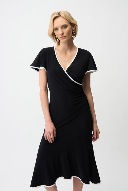 JOSEPH RIBKOFF DRESS STYLE 261013 COLOUR BLACK/VANILLA