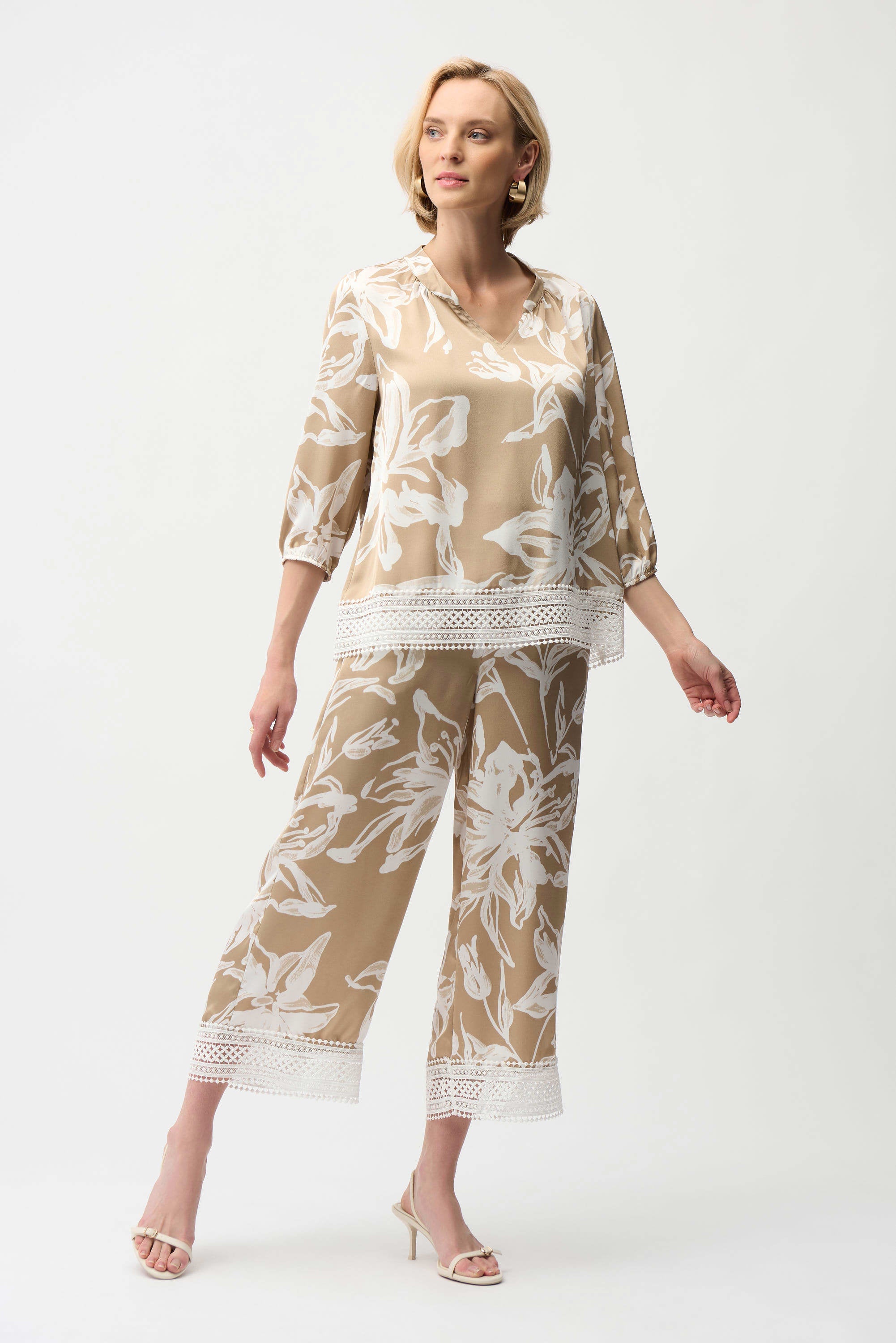 JOSEPH RIBKOFF TROUSER STYLE 261023 COLOUR BEIGE/VANILLA