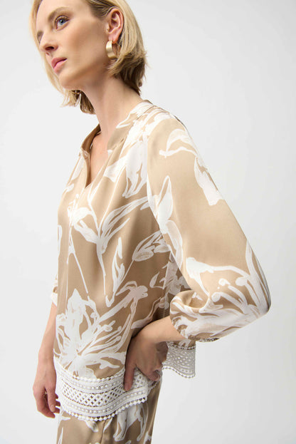 JOSEPH RIBKOFF TOP STYLE 261031 COLOUR BEIGE/VANILLA