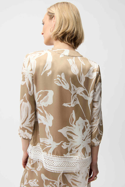 JOSEPH RIBKOFF TOP STYLE 261031 COLOUR BEIGE/VANILLA