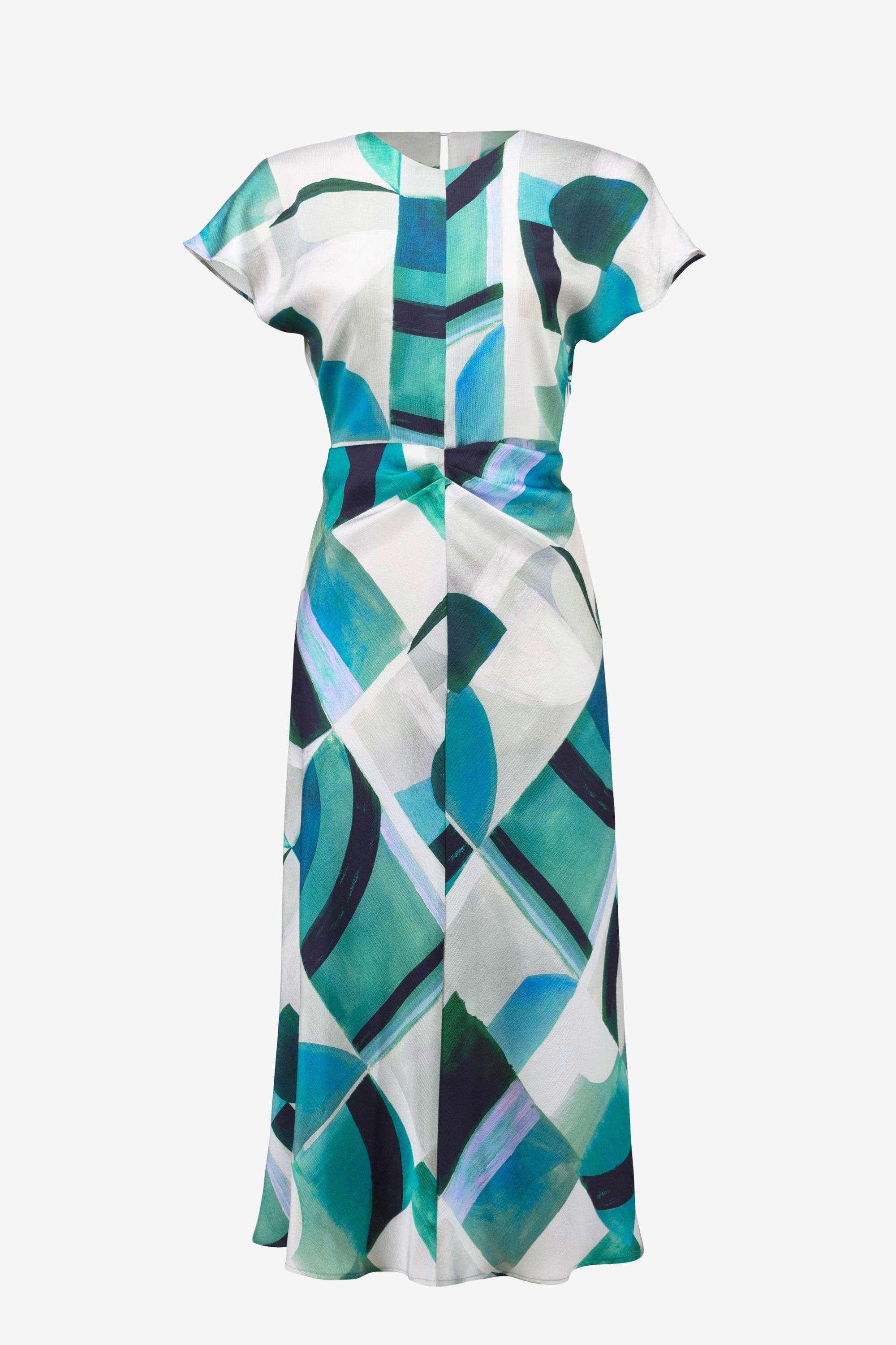 JOSEPH RIBKOFF DRESS STYLE 261251 COLOUR GREEN/MULTI