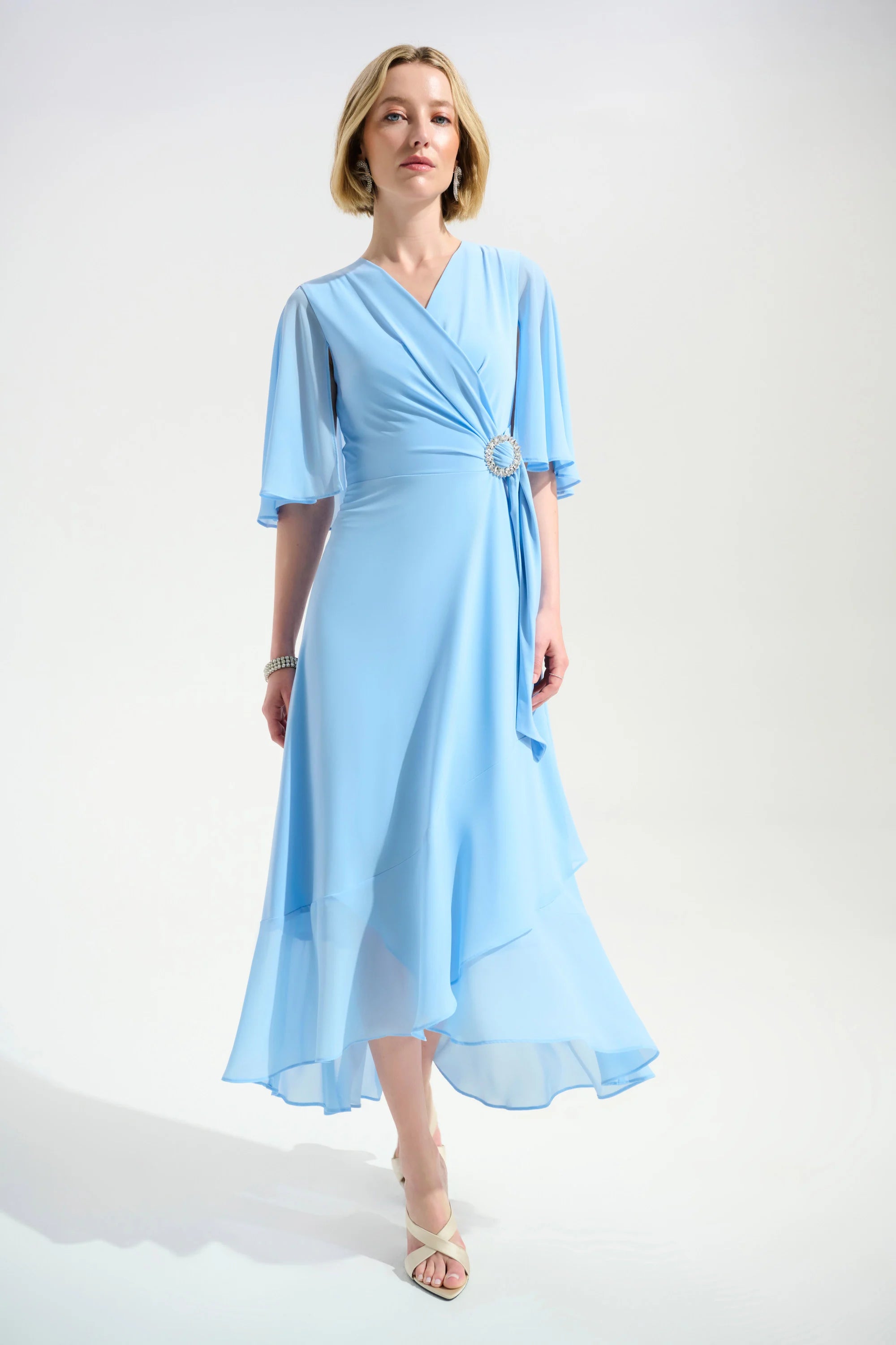 JOSEPH RIBKOFF DRESS STYLE 261714 COLOUR SKY BLUE