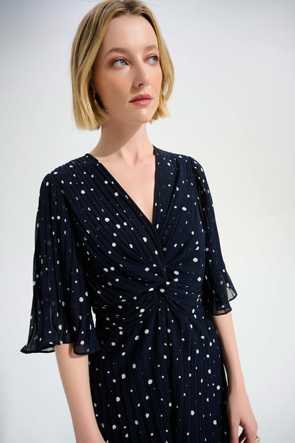 JOSEPH RIBKOFF JUMPSUIT STYLE 261756 COLOUR MIDNIGHT BLUE/VANILLA