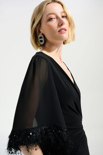 JOSEPH RIBKOFF JUMPSUIT STYLE 261761 COLOUR BLACK