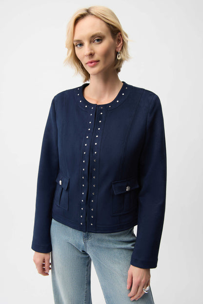 JOSEPH RIBKOFF JACKET STYLE 261909 COLOUR MIDNIGHT BLUE