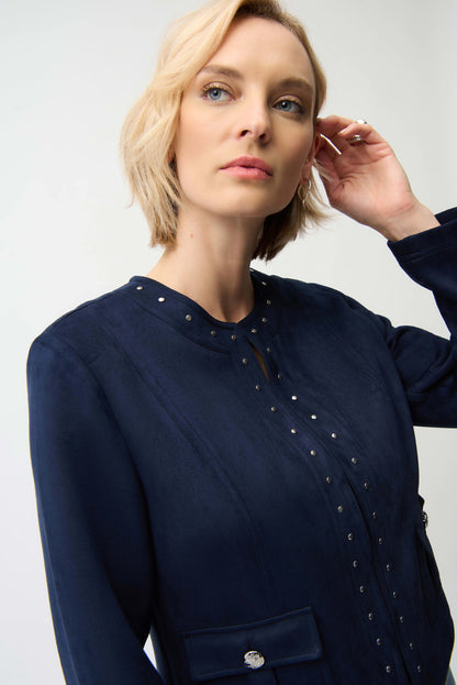 JOSEPH RIBKOFF JACKET STYLE 261909 COLOUR MIDNIGHT BLUE