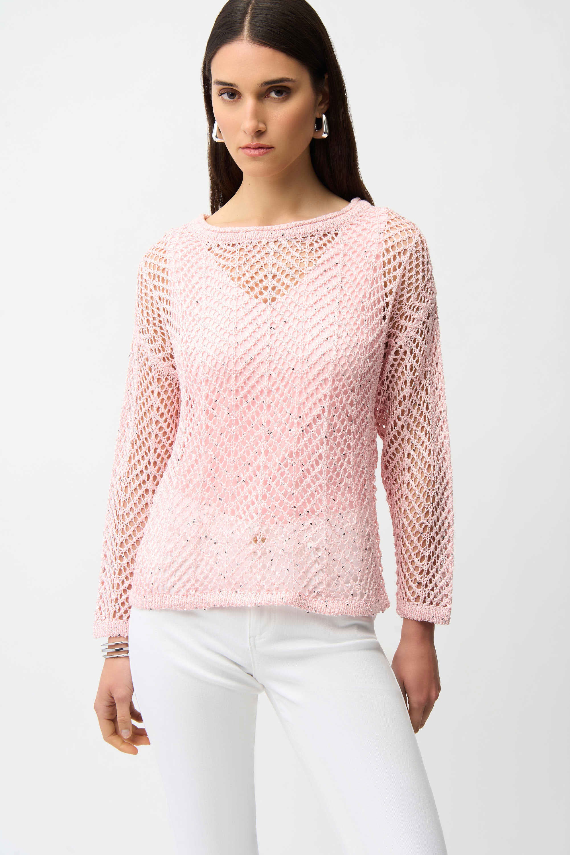 JOSEPH RIBKOFF TOP STYLE 261915 COLOUR PETAL PINK