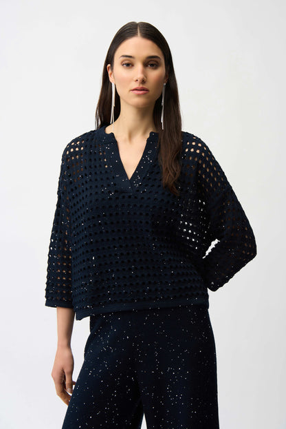 JOSEPH RIBKOFF TOP STYLE 261925 COLOUR MIDNIGHT BLUE