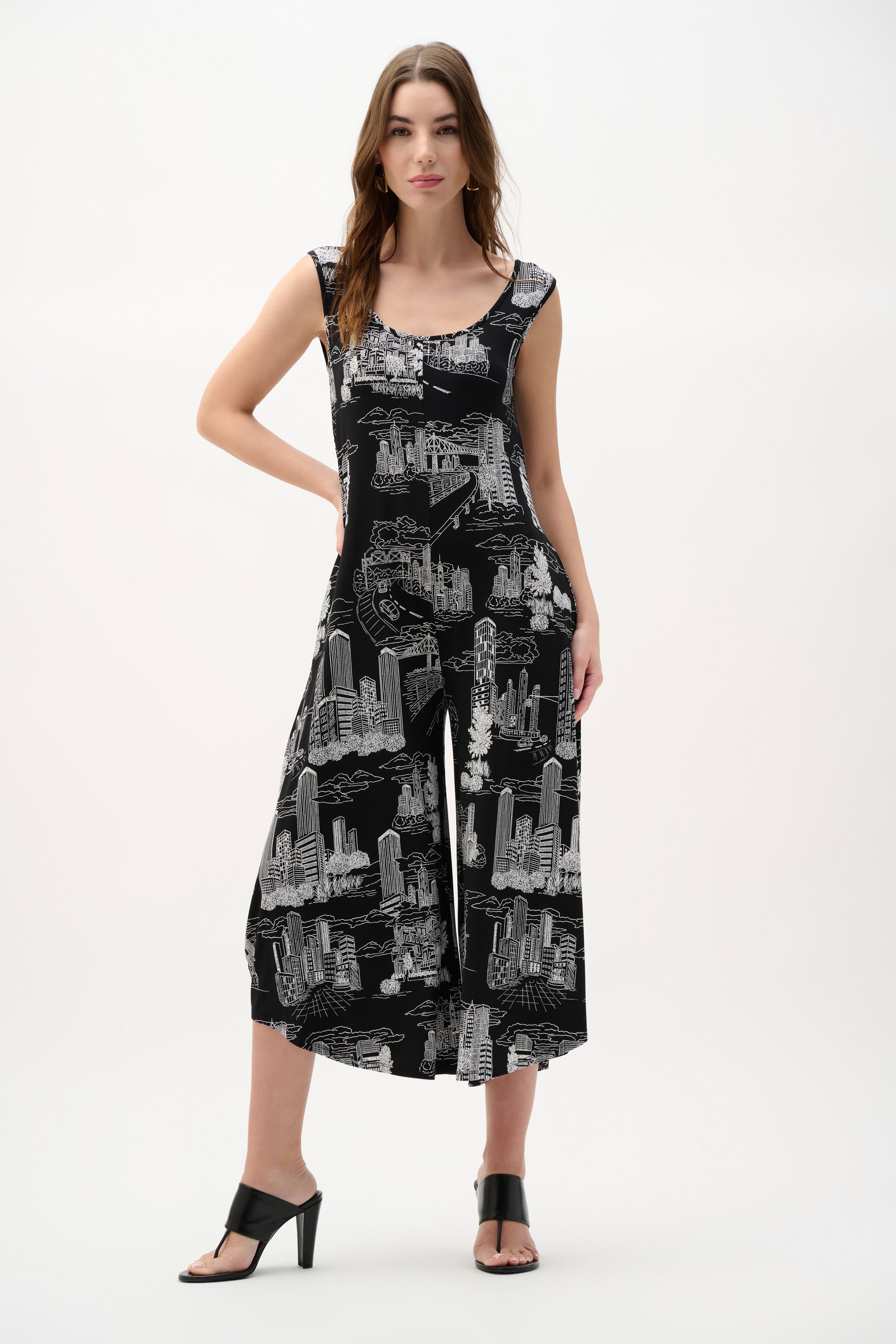 JOSEPH RIBKOFF JUMPSUIT STYLE 262243 COLOUR BLACK/VANILLA