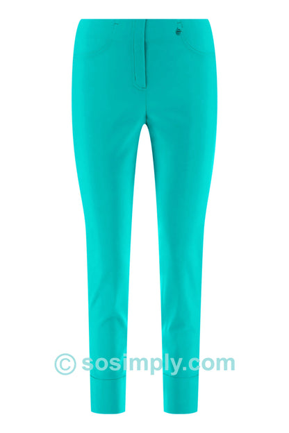 ROBELL TROUSER STYLE BELLA 51568 COLOUR AQUA