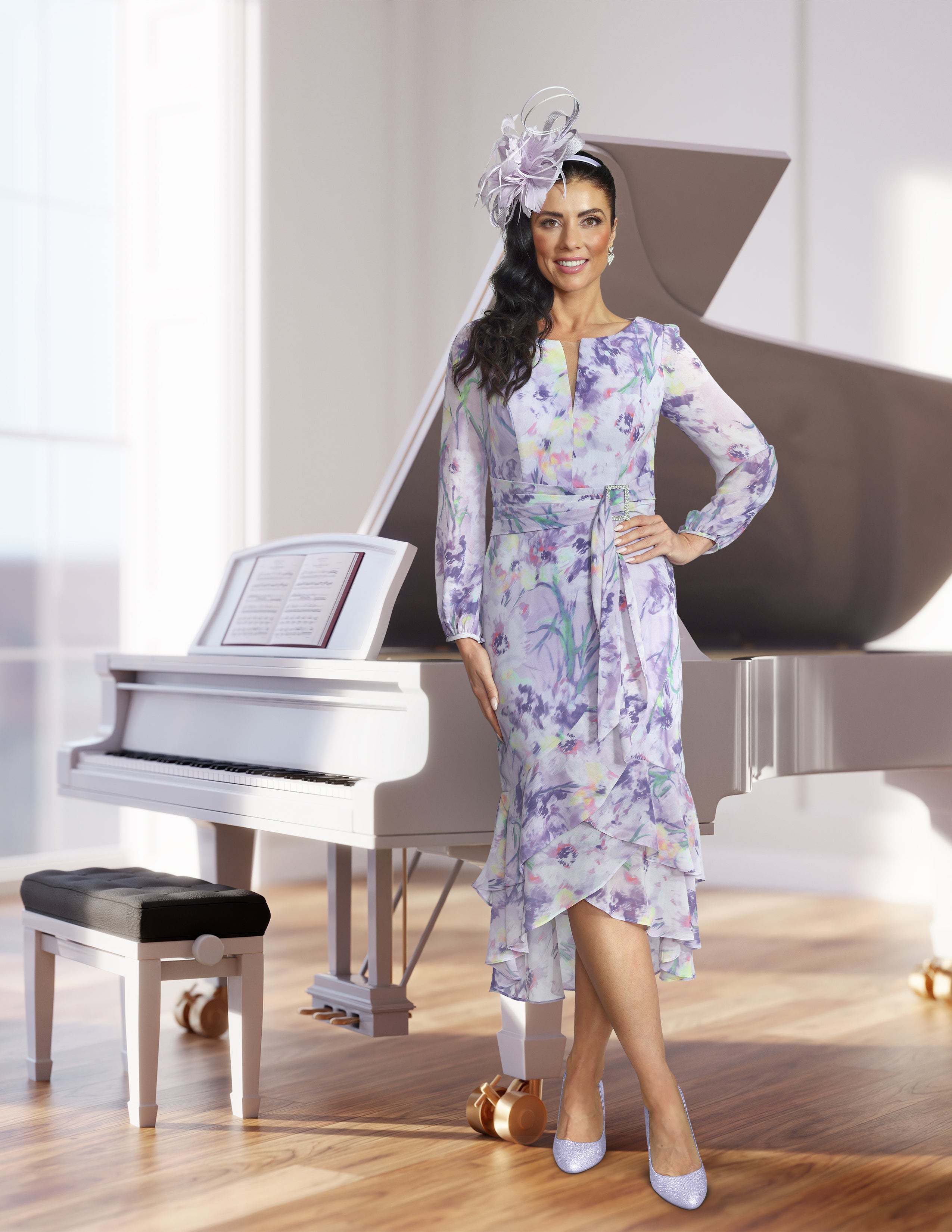VEROMIA DRESS STYLE VO2924 COLOUR VIOLET