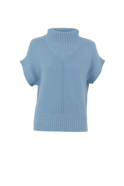 MARBLE SLEEVELESS SWEATER STYLE 7205 COLOUR (213) POWDER BLUE