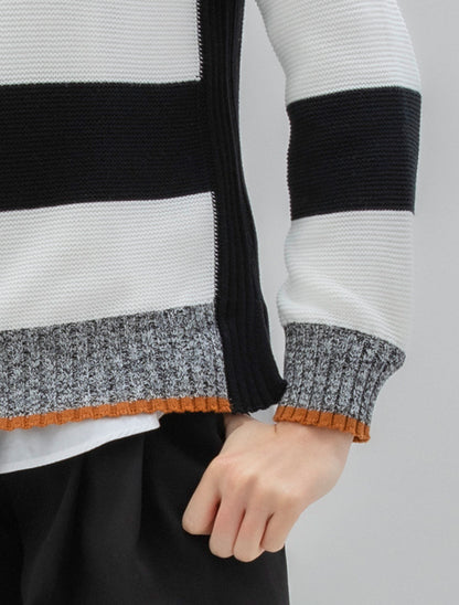 MARBLE SWEATER WITH DETACHABLE SNOOD STYLE 7643 COLOUR 224 (BLACK/WHITE)