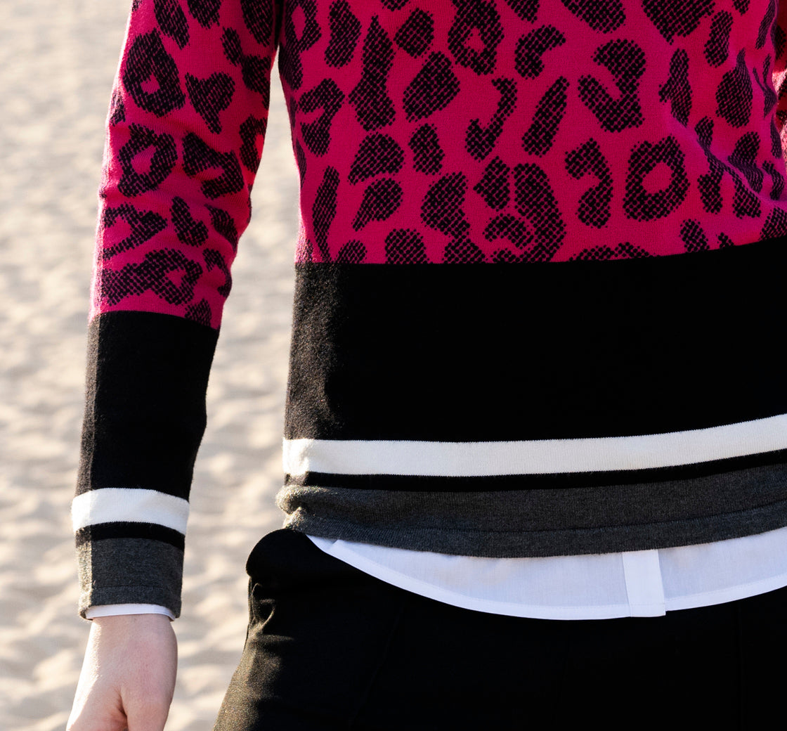 MARBLE SWEATER STYLE 7997 COLOUR FUSCHIA