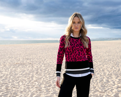 MARBLE SWEATER STYLE 7997 COLOUR FUSCHIA