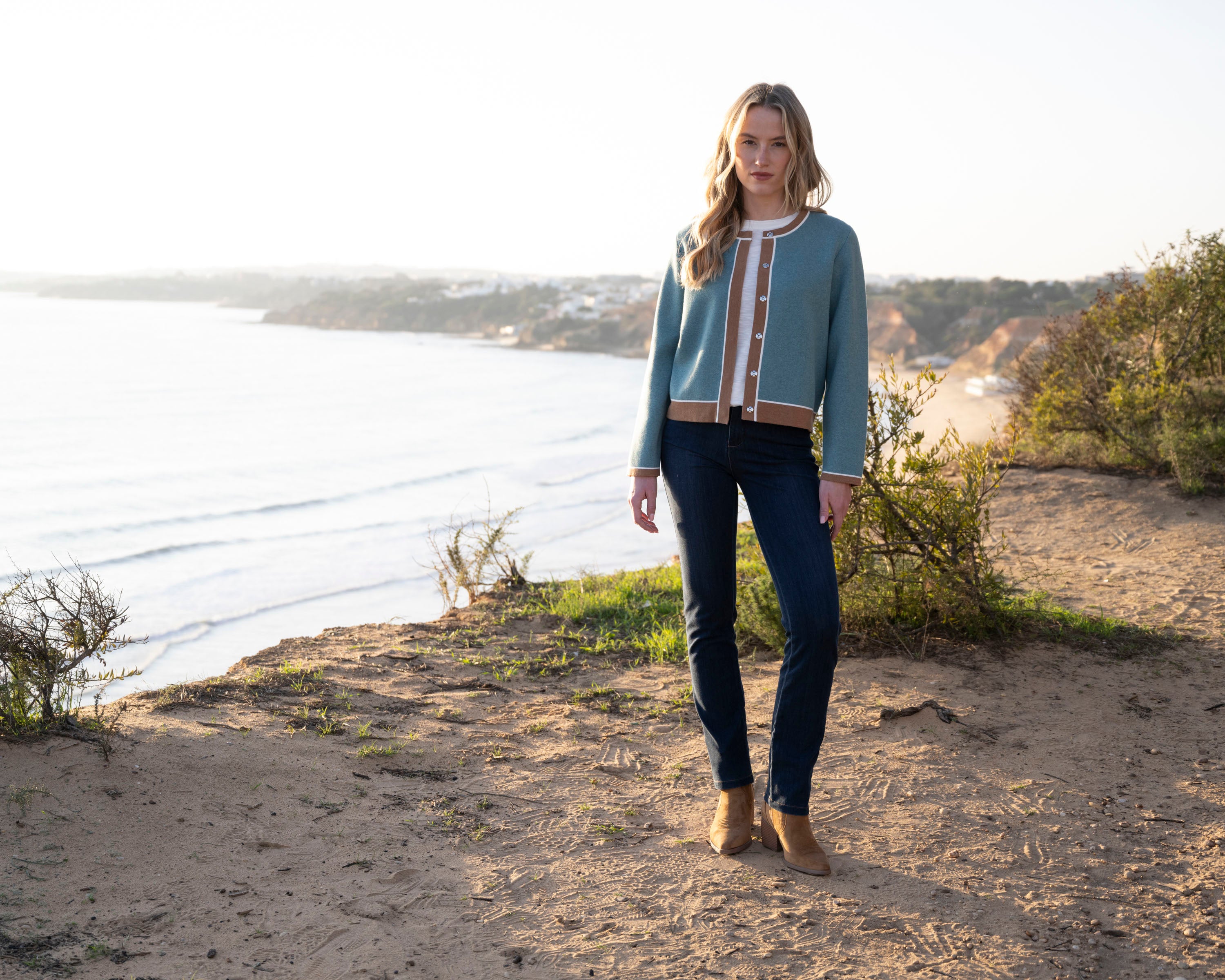 MARBLE CARDIGAN STYLE 8108 COLOUR SEAFOAM