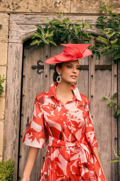 VENI INFANTINO DRESS STYLE 992767 COLOUR ORANGE/IVORY