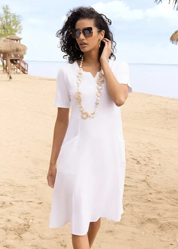 ALISON SHERI DRESS STYLE A47060 COLOUR WHITE