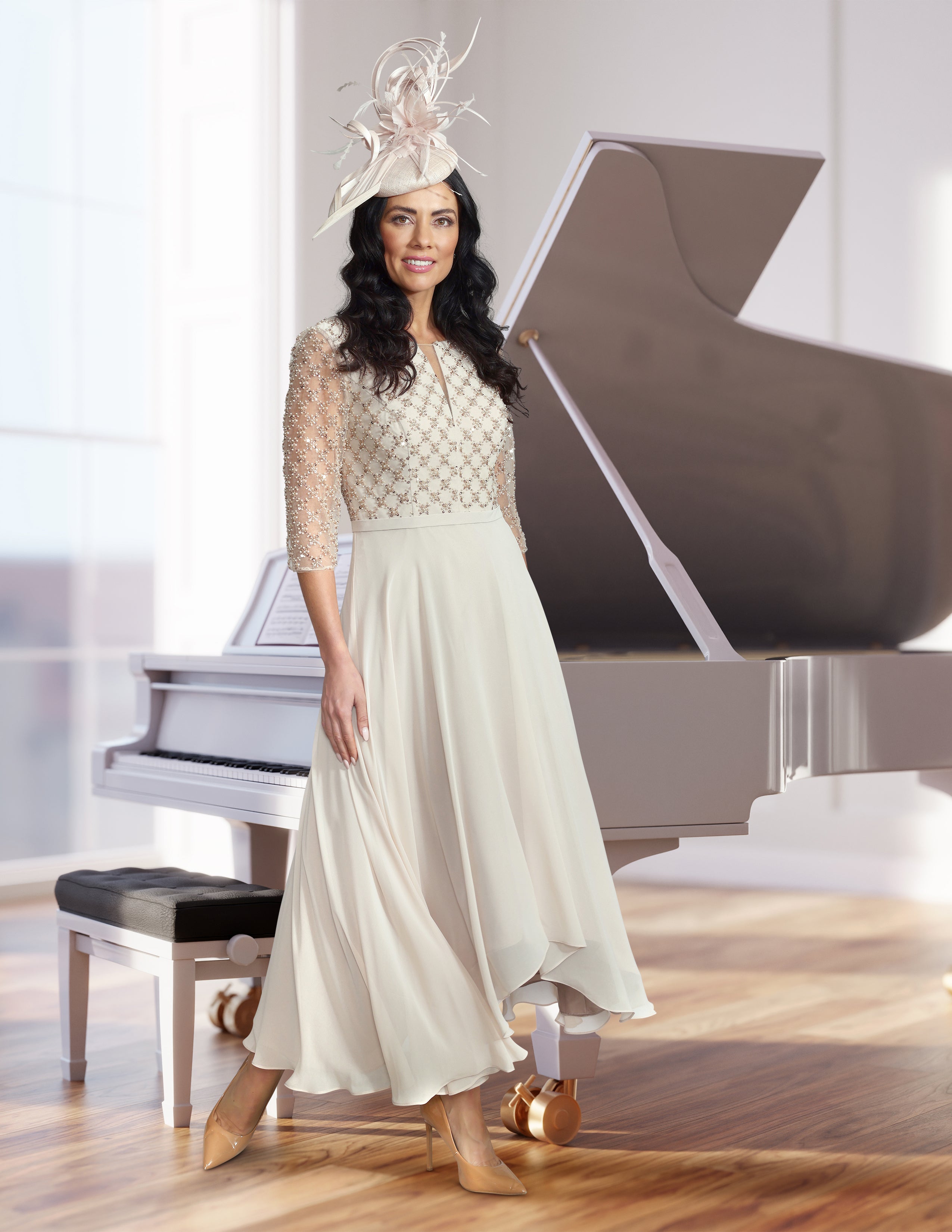 VEROMIA DRESS STYLE VO2929 COLOUR LATTE