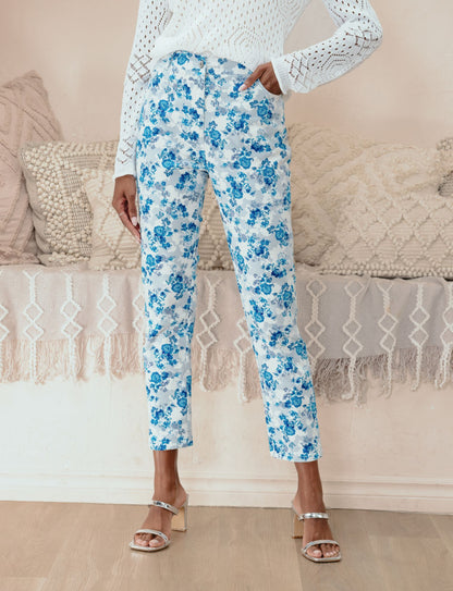 ALISON SHERI  PANTS STYLE A43106 COLOUR BLUE MULTI