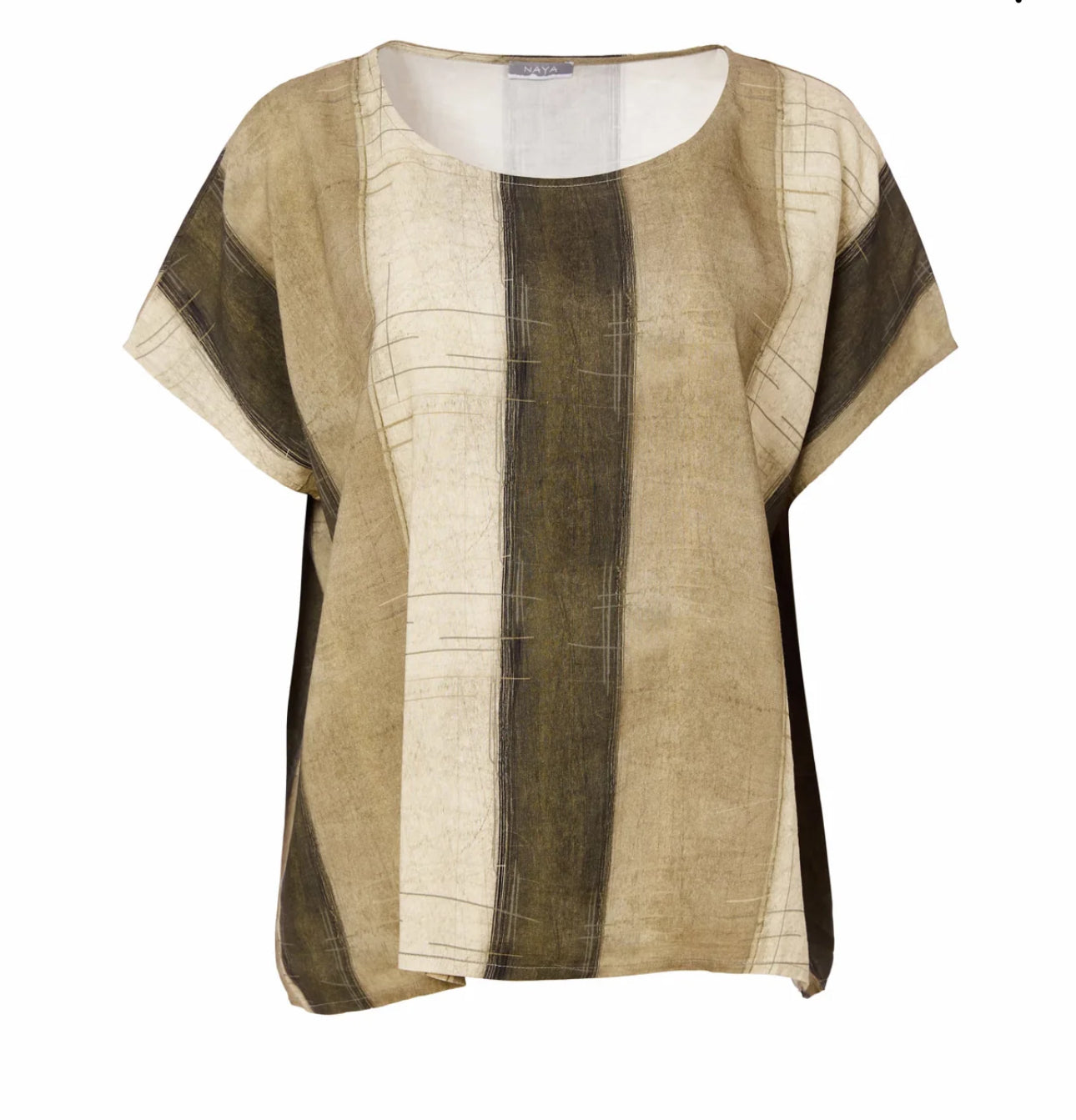 NAYA WIDE STRIPE TOP STYLE NAS25268 COLOUR ARMY