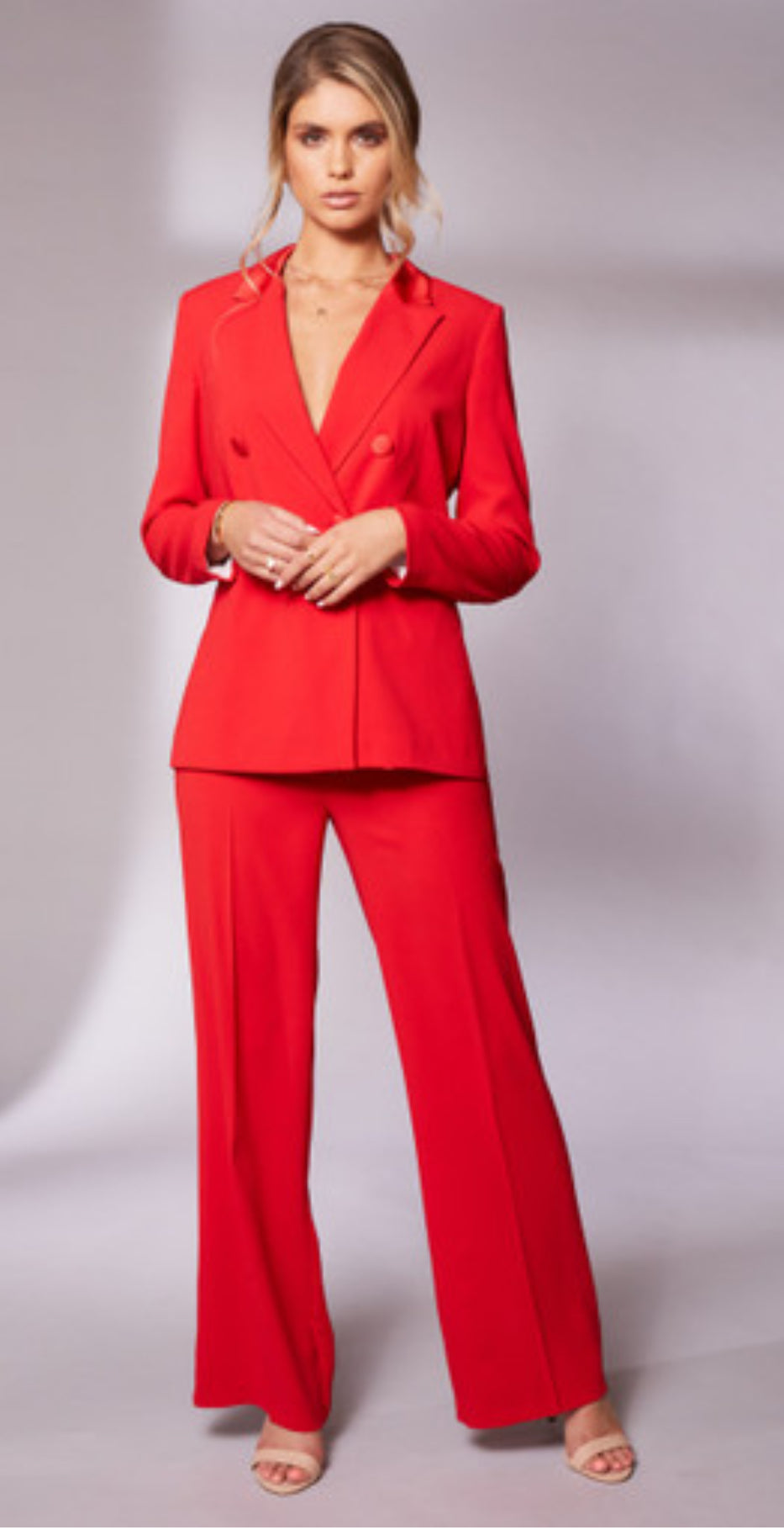 KATE COOPER TROUSER SUIT| STYLE KCS24131/2 COLOUR CHILLI RED