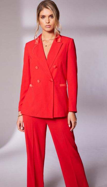 KATE COOPER TROUSER SUIT| STYLE KCS24131/2 COLOUR CHILLI RED