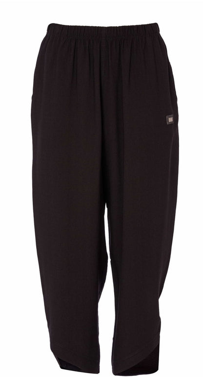 NAYA CURVED HEM  TROUSER STYLE NAS25217 COLOUR BLACK