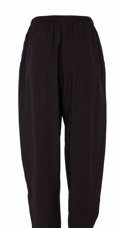 NAYA CURVED HEM  TROUSER STYLE NAS25217 COLOUR BLACK