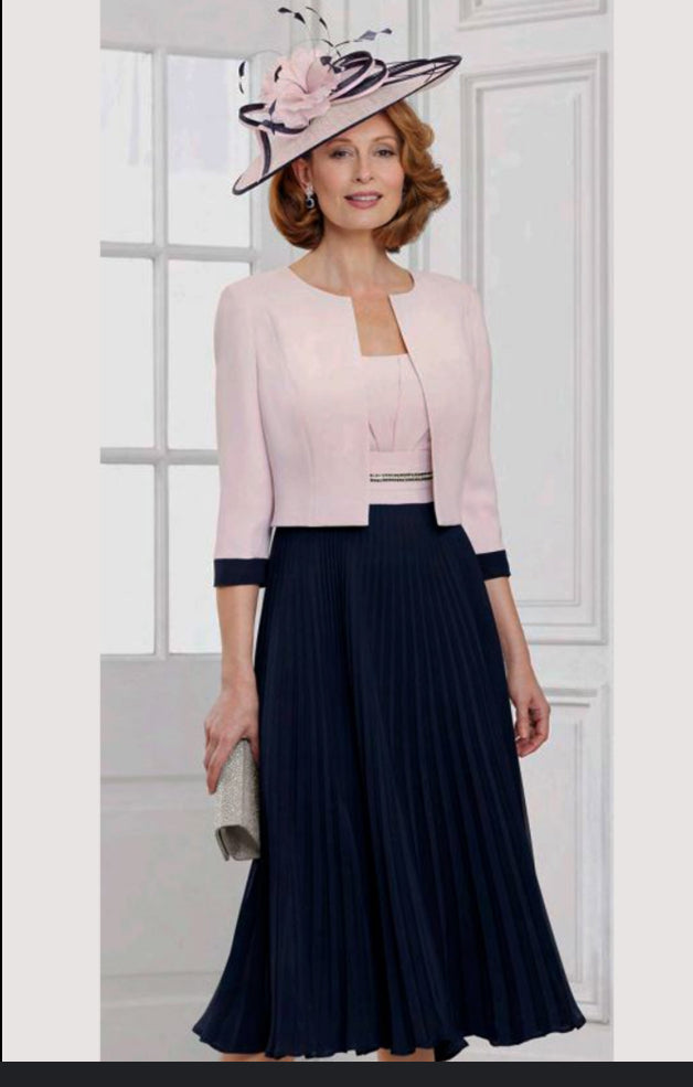 CONDICI DRESS AND JACKET STYLE 71142 COLOUR PINK/NAVY