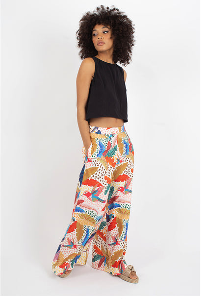 TRAFFIC PEOPLE TROUSERS STYLE PTB10972 COLOUR MULTI