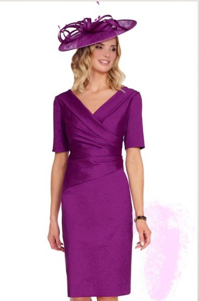 ISPIRATO DRESS STYLE ISN821 COLOUR BLACKCURRANT