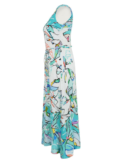 DOLCEZZA DRESS STYLE 25616 COLOUR TURQUOISE MULTI