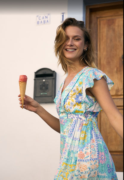 TINTA DRESS STYLE FORMENTERA COLOUR TURQUOISE