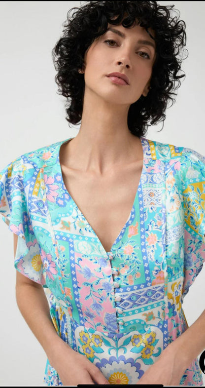 TINTA DRESS STYLE FORMENTERA COLOUR TURQUOISE