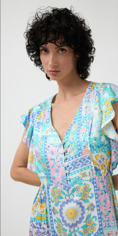TINTA DRESS STYLE FORMENTERA COLOUR TURQUOISE