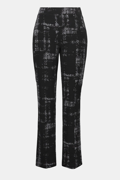 JOSEPH RIBKOFF PANT STYLE 253179 COLOUR BLACK/OFF-WHITE