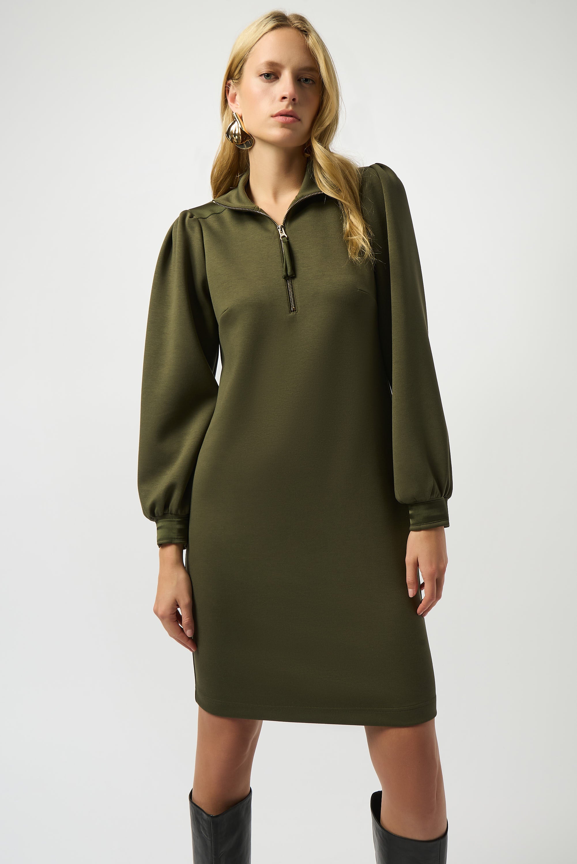JOSEPH RIBKOFF DRESS STYLE 253245 COLOUR KHAKI