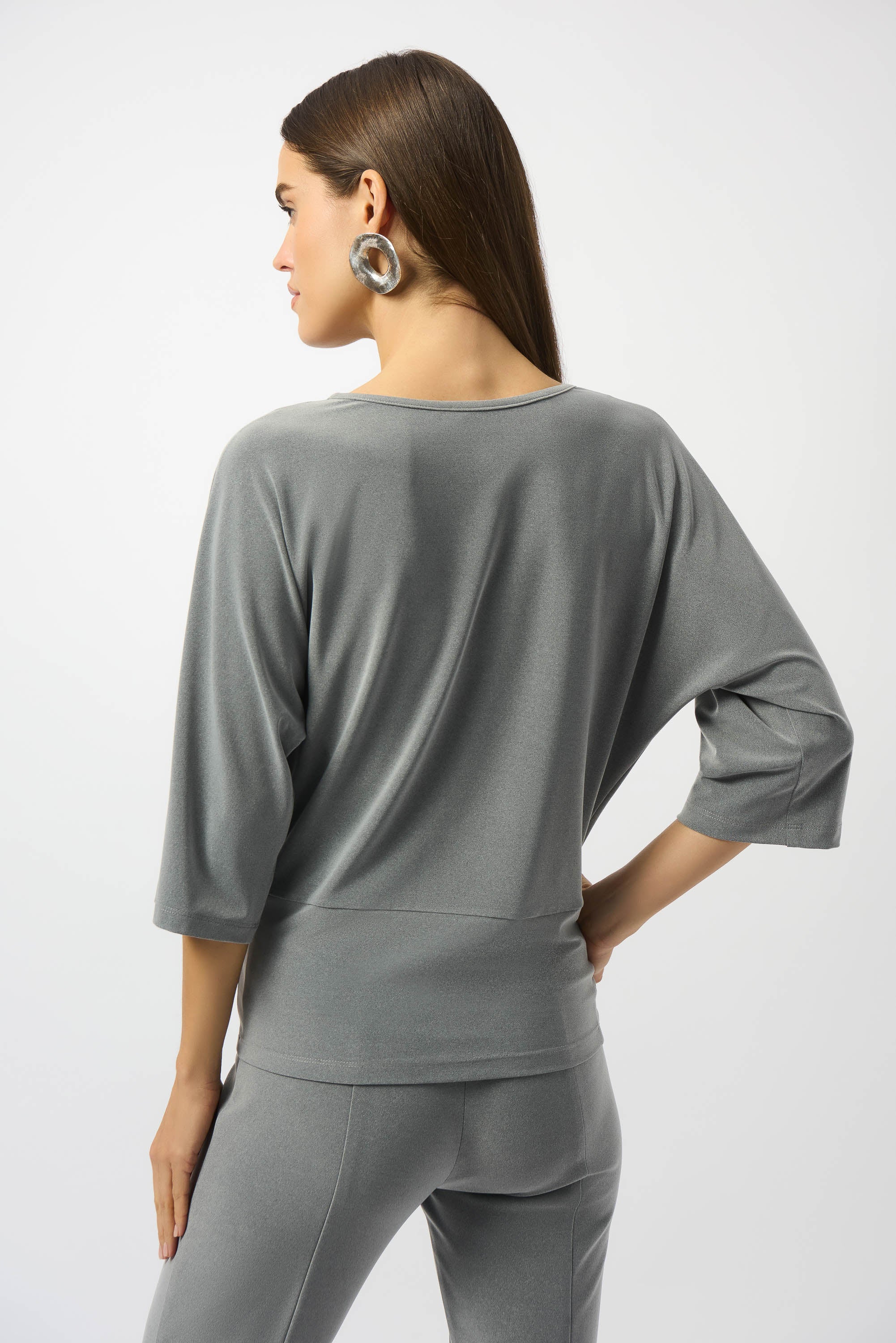 JOSEPH RIBKOFF TOP STYLE 253304 COLOUR GREY MELANGE