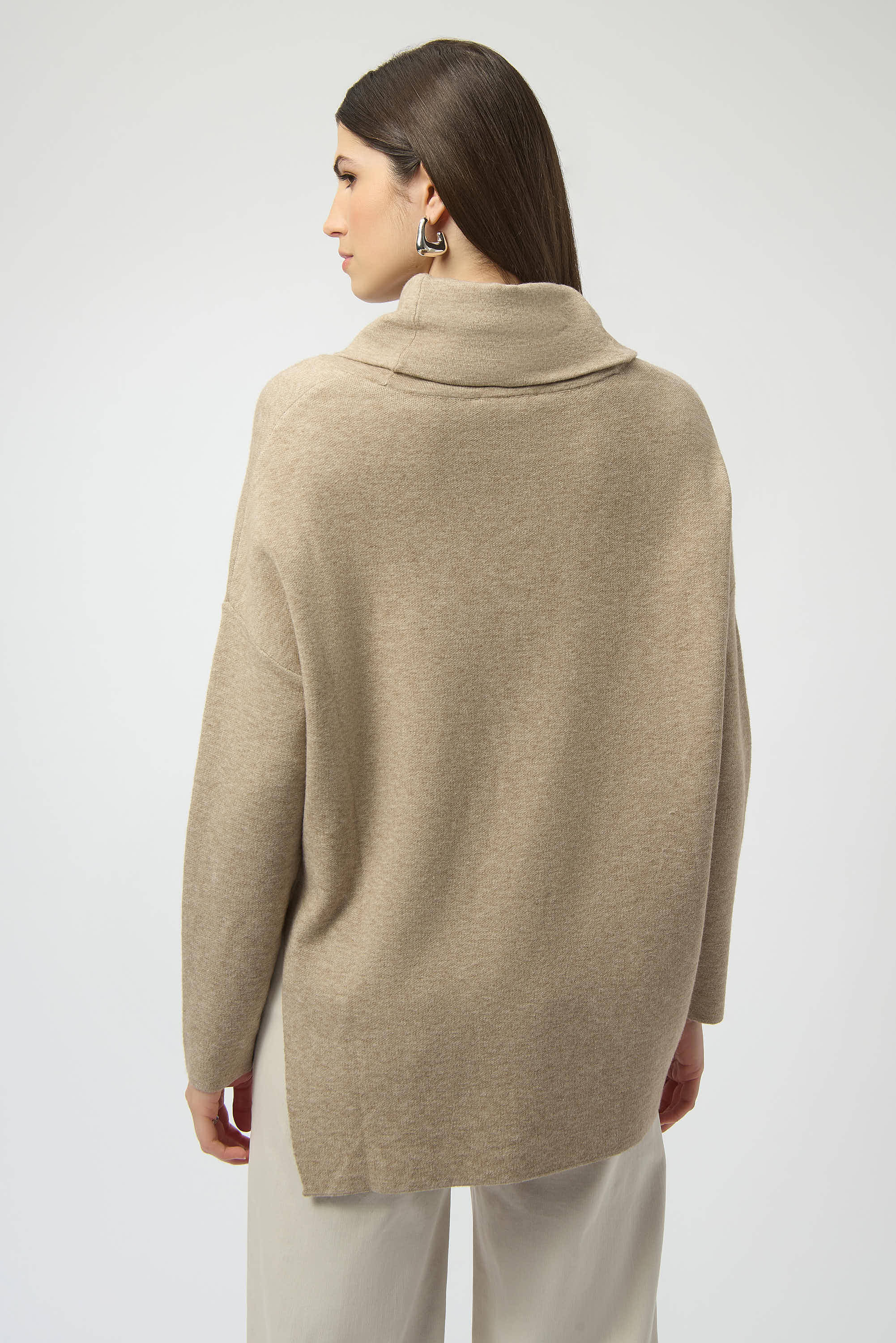 JOSEPH RIBKOFF TUNIC STYLE 253913 COLOUR OATMEAL MELANGE