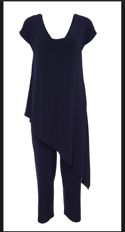 NAYA NAVY JUMPSUIT WITH OVERTOP | STYLE NAS24165